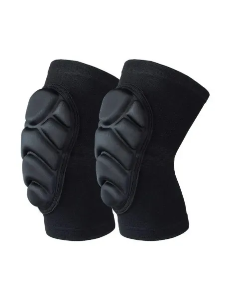 Set 2 x Genunchiere elastice pentru sport culoare negru