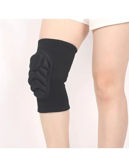 Set 2 x Genunchiere elastice pentru sport culoare negru