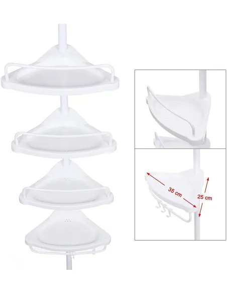 Etajera colt pentru baie multi corner shelf