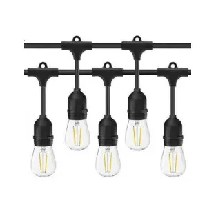 Ghirlanda Luminoasa, 20 Metri cu 20 Becuri, interconectabila, 2 filamente pe bec, 220V 2