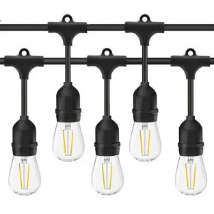 Ghirlanda Luminoasa, 10 Metri cu 10 Becuri, interconectabila, 2 filamente pe bec, 220V 2