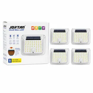 Set 4 Lămpi Solare 90 LED Jortan, Senzor de Mișcare, IP65, 1200mAh