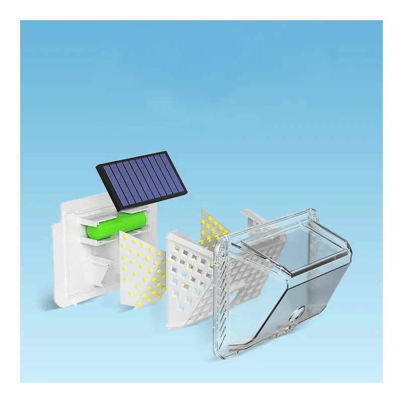 Set 4 Lămpi Solare 90 LED Jortan, Senzor de Mișcare, IP65, 1200mAh