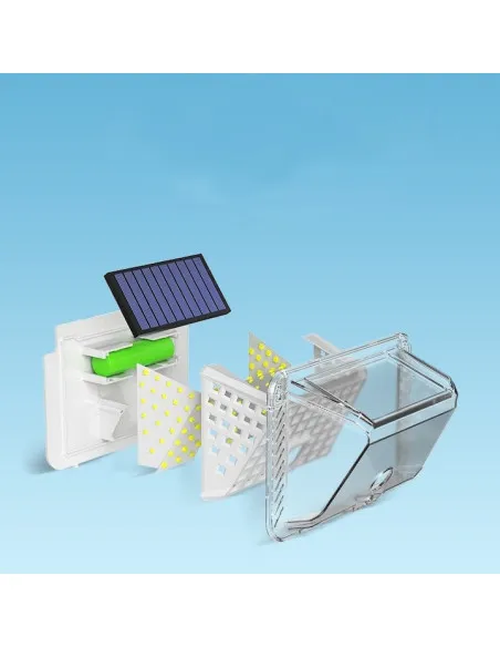 Set 4 Lămpi Solare 90 LED Jortan, Senzor de Mișcare, IP65, 1200mAh