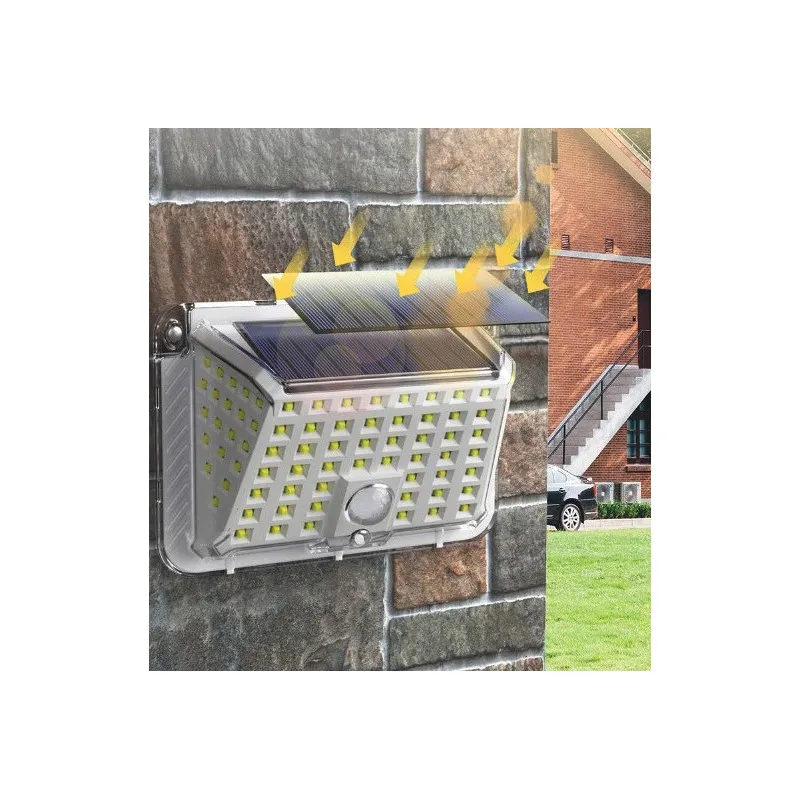 Set 4 Lămpi Solare 90 LED Jortan, Senzor de Mișcare, IP65, 1200mAh