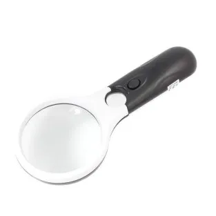 Lupa profesionala cu iluminare LED pe baterii si maner ergonomic