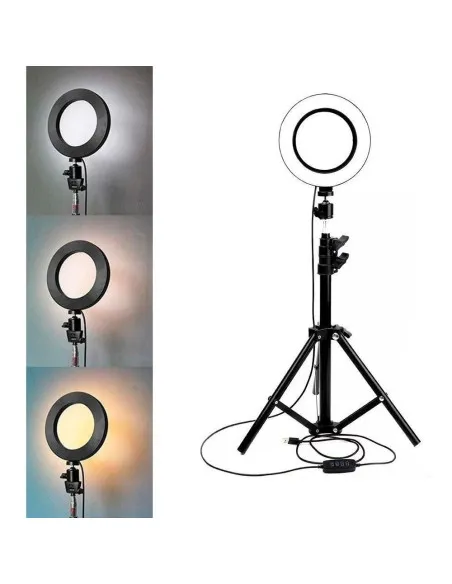 Lampa circulara cu suport selfie, 60W