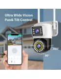 Camera WiFi JORTAN JT-8696QJ 6MP Rotire 360° Vedere Nocturna