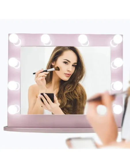 Set 10 becuri LED pentru oglinda make-up, cu
