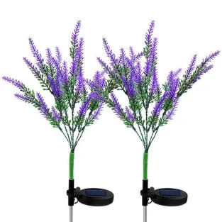 Set 2 Lămpi Solare Levantica Mov 2W IP65 | Grădină