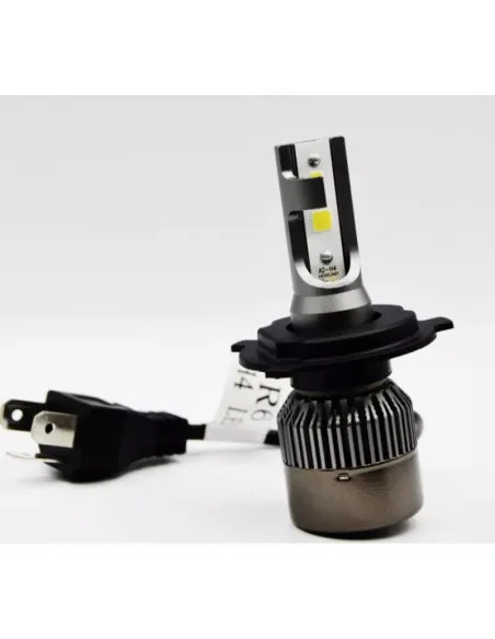 Set 2 becuri LED auto R6 H4 80W - 4000Lm 6000k