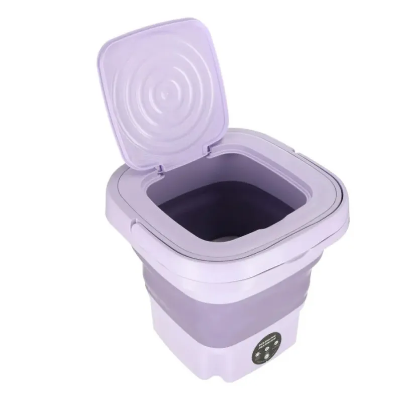 Mașină de spălat mini portabilă complet automată și pliabilă, multifuncțională, cu consum redus, ultra-silentioasă