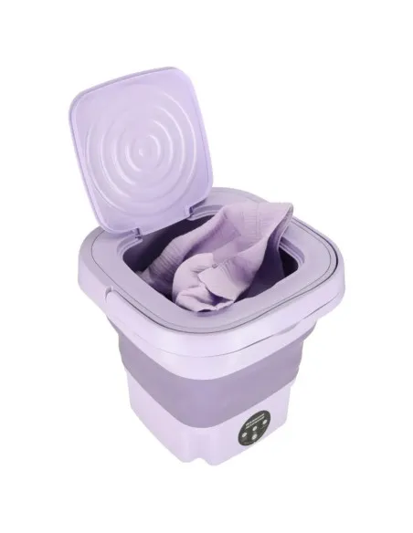 Mașină de spălat mini portabilă complet automată și pliabilă, multifuncțională, cu consum redus, ultra-silentioasă