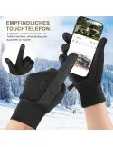 Mănuși GXCROR cu touch, unisex, manusi de iarnă potrivite pentru alergare, ciclism, drumeții, schi