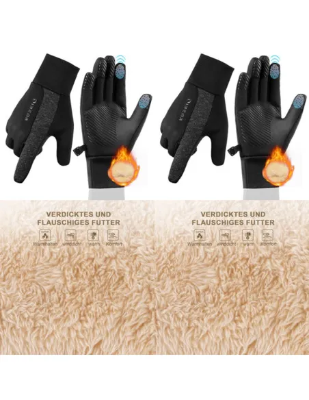 Mănuși GXCROR cu touch, unisex, manusi de iarnă potrivite pentru alergare, ciclism, drumeții, schi