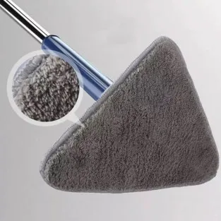 Lavetă Triunghiulară din Microfibră pentru Mop cu Cap Rotativ 360°