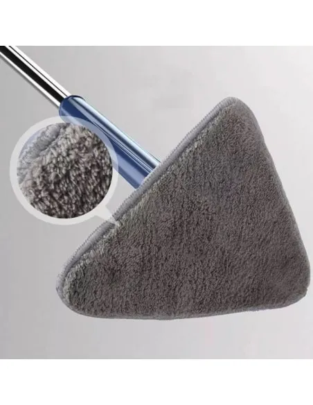 Lavetă Triunghiulară din Microfibră pentru Mop cu Cap Rotativ 360°