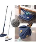 Mop Inovativ CleanMaster, Reglabil, Rotire 360°, Albastru
