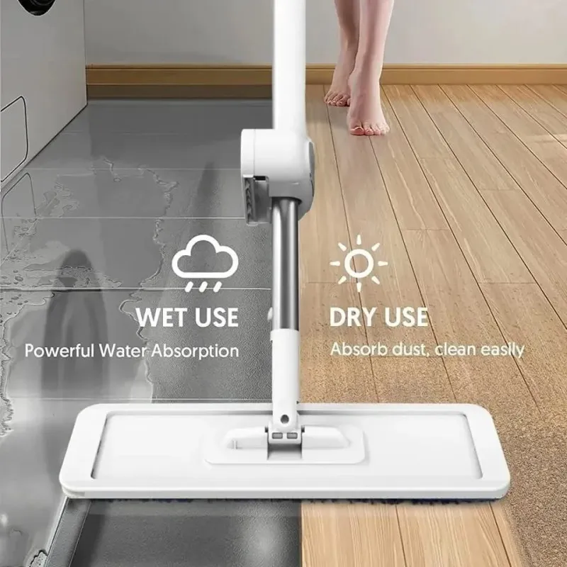 Mop Hydrox Microfibră 46 cm, Tija Reglabilă, Profesional