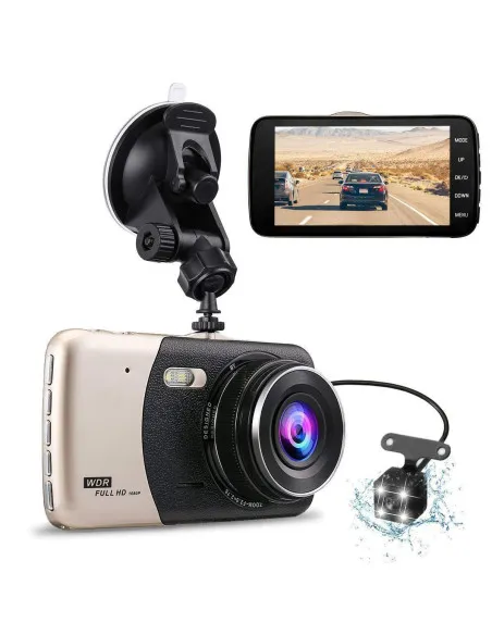 Camera DVR dubla, ecran 4 inch,Full HD 1080p, 170 grade, marșarier