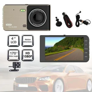 Camera DVR dubla, ecran 4 inch,Full HD 1080p, 170 grade, marșarier 2
