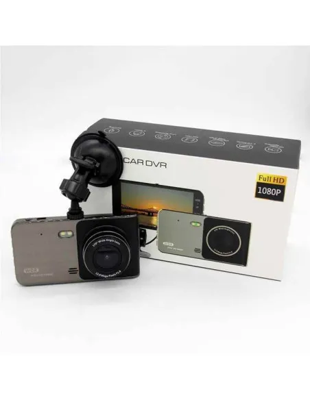 Camera DVR dubla, ecran 4 inch,Full HD 1080p, 170 grade, marșarier