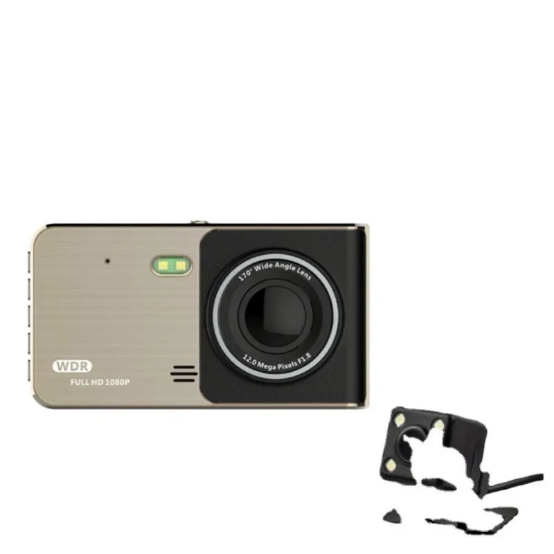 Camera DVR dubla, ecran 4 inch,Full HD 1080p, 170 grade, marșarier
