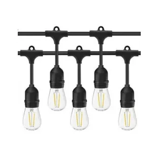 Ghirlanda Luminoasa, 20 Metri cu 20 Becuri, interconectabila, 2 filamente pe bec, 220V 2