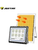 Proiector LED 400W cu panou solar, exterior IP 66, telecomanda, Jortan 2021