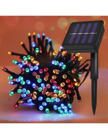 Set 5 x instalatie solara 100 LED, culoare multicolor