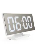 Ceas digital LED cu oglinda, litere mari, USB