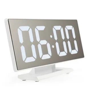 Ceas digital LED cu oglinda, litere mari, USB 2