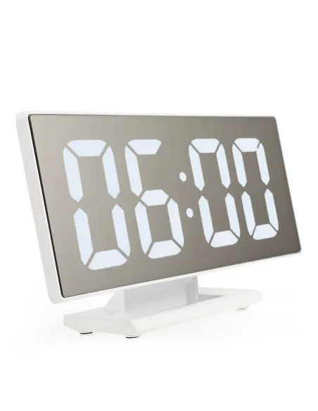 Ceas digital LED cu oglinda, litere mari, USB