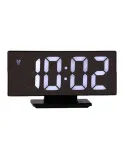 Ceas digital LED cu oglinda, litere mari, USB
