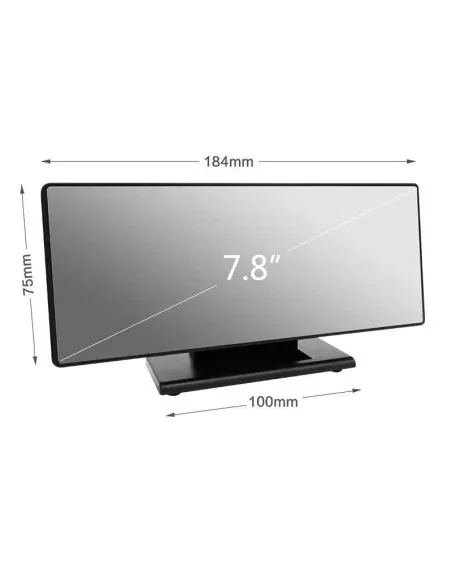 Ceas digital LED cu oglinda, litere mari, USB