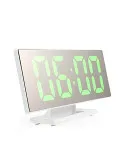 Ceas digital LED cu oglinda, litere mari, USB