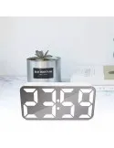 Ceas digital oglinda cu LED Verde, Rosu, Alb