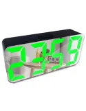 Ceas digital oglinda cu LED Verde, Rosu, Alb