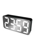 Ceas digital oglinda cu LED Verde, Rosu, Alb