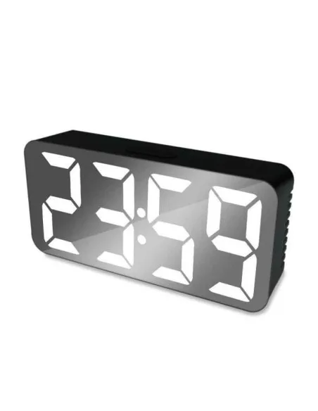 Ceas digital oglinda cu LED Verde, Rosu, Alb
