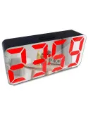 Ceas digital oglinda cu LED Verde, Rosu, Alb
