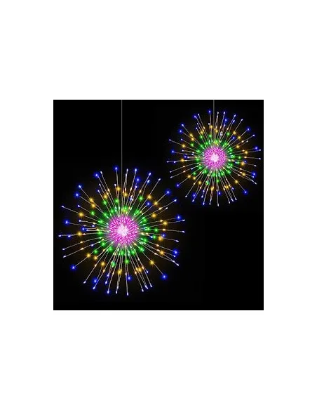 Instalatie artificii cupru, 5 buc x 100 led