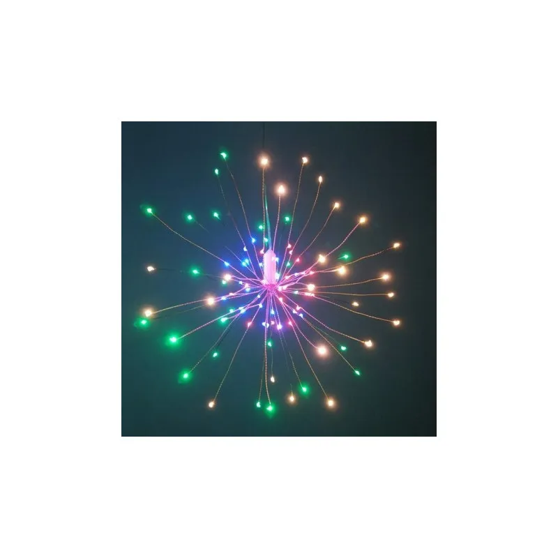 Instalatie artificii cupru, 5 buc x 100 led