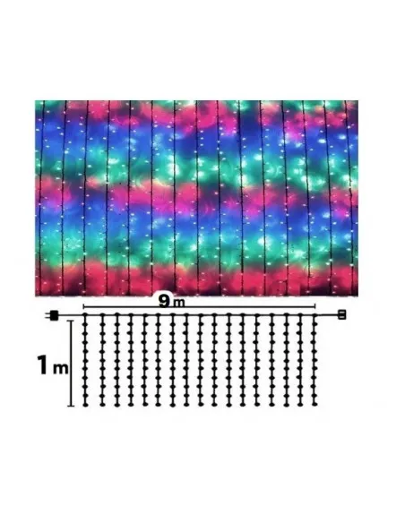 Instalatie craciun tip perdea, dimensiuni - 9x1m