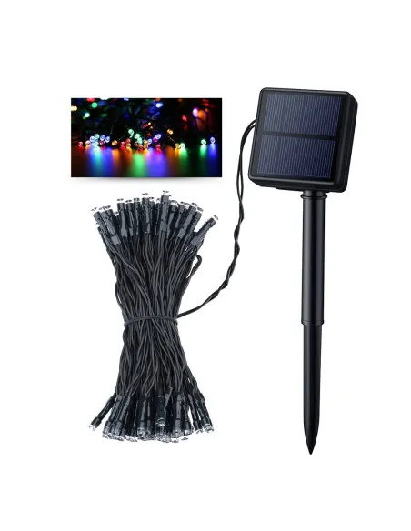 Instalatie 100 LED cu panou solar si controler
