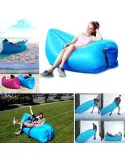 Saltea Gonflabilă Tip Lazy Bag cu Umflare prin Aer