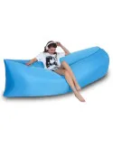 Saltea Gonflabilă Tip Lazy Bag cu Umflare prin Aer
