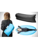 Saltea Gonflabilă Tip Lazy Bag cu Umflare prin Aer