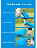 Saltea Gonflabilă Tip Lazy Bag cu Umflare prin Aer