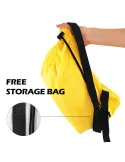 Saltea Gonflabilă Tip Lazy Bag cu Umflare prin Aer